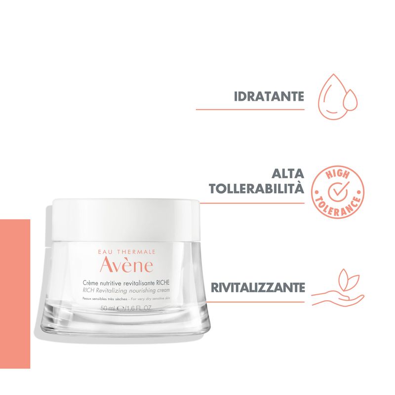 Avene Crema Viso Ricca Nutritiva Rivitalizzante per pelli secche 50ml-3