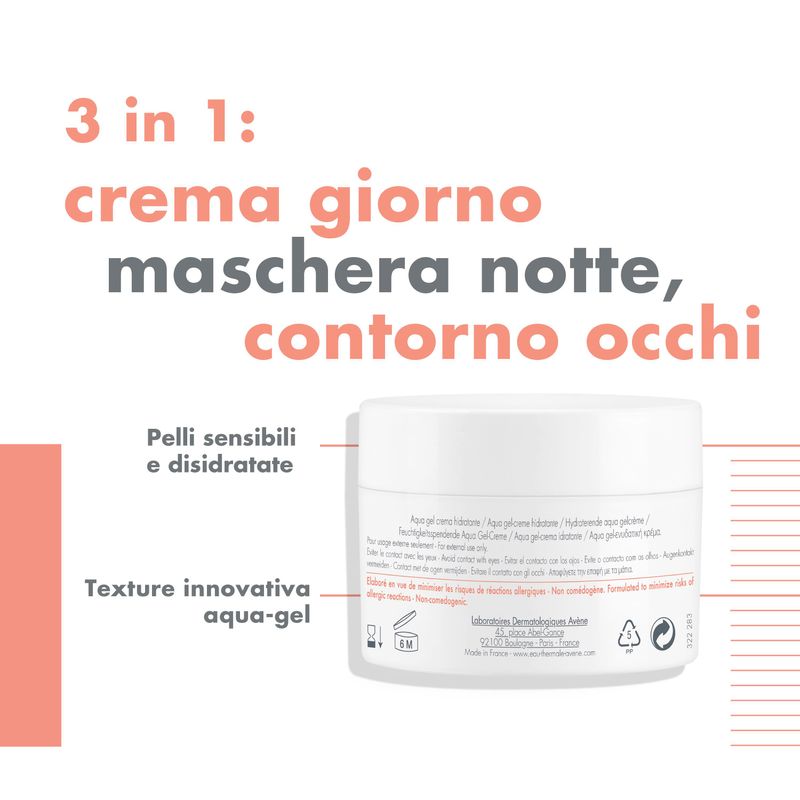 Eau Thermale Avène Hydrance Aqua Gel Crema Idratante Viso 50ml-3