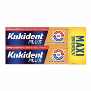 Kukident Plus Doppia Azione crema adesiva per dentiere 2x65g-1