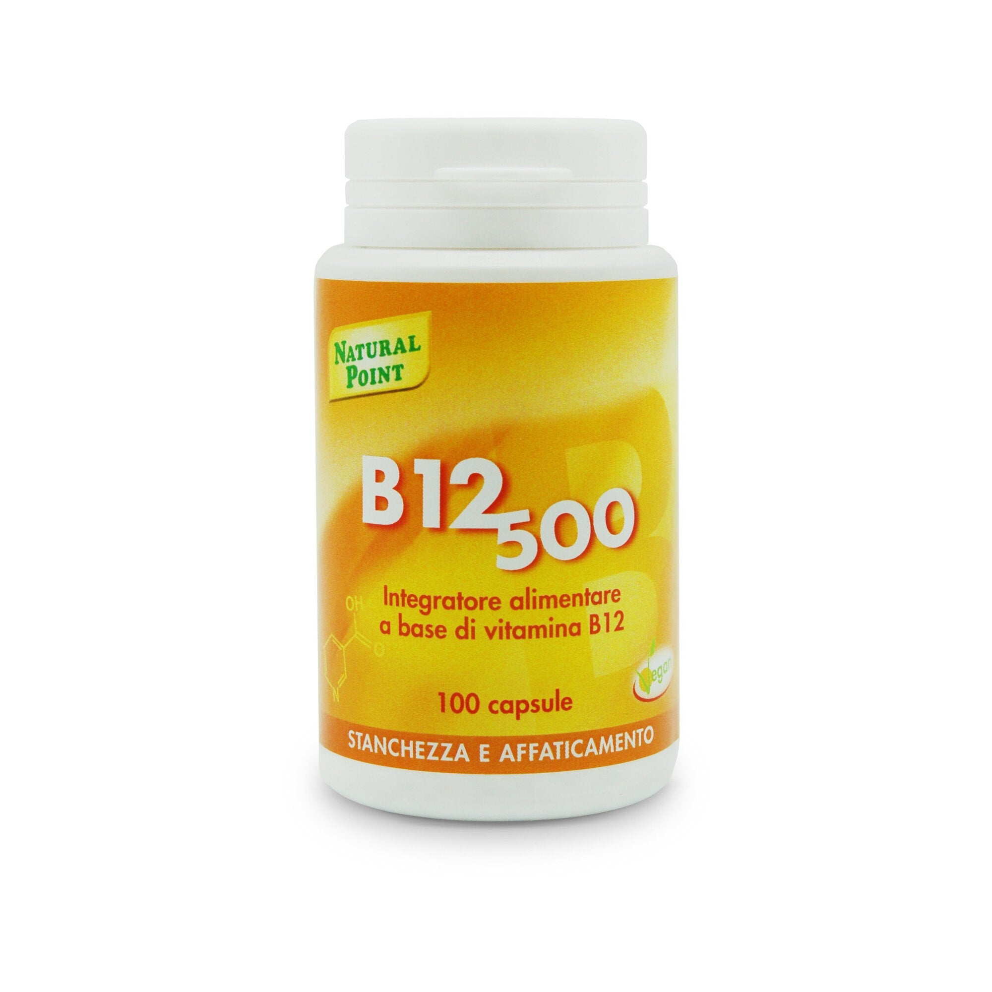 Natural Point B12 500 stanchezza ed affaticamento 100 capsule vegetali-1