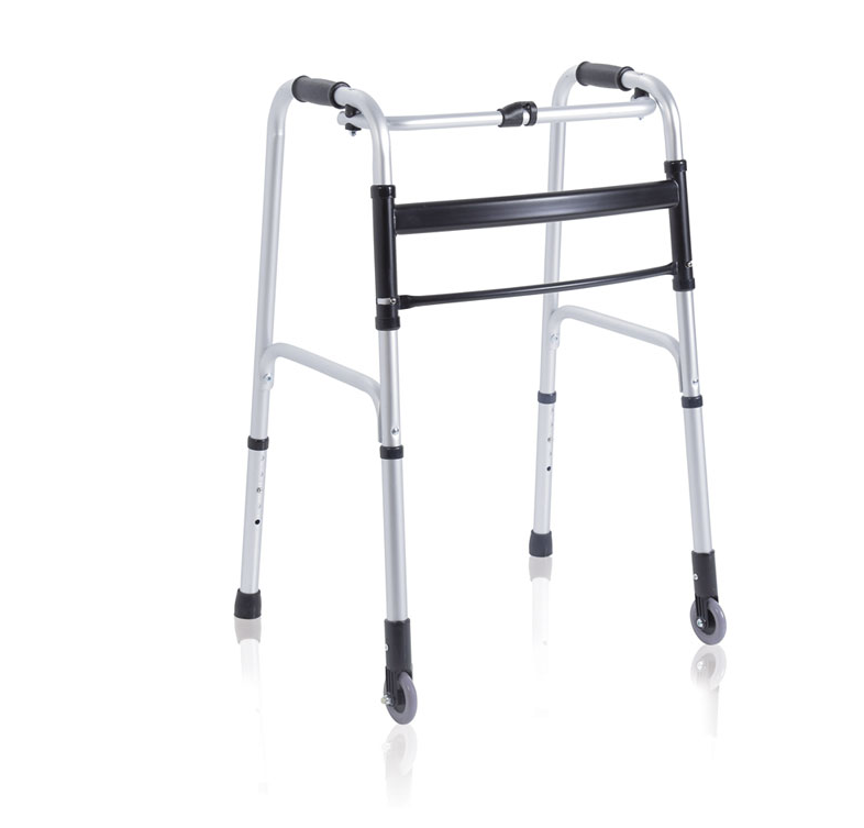 Mopedia Deambulatore Pieghevole Alluminio 2 Ruote Fisse Cod.RP735M-1