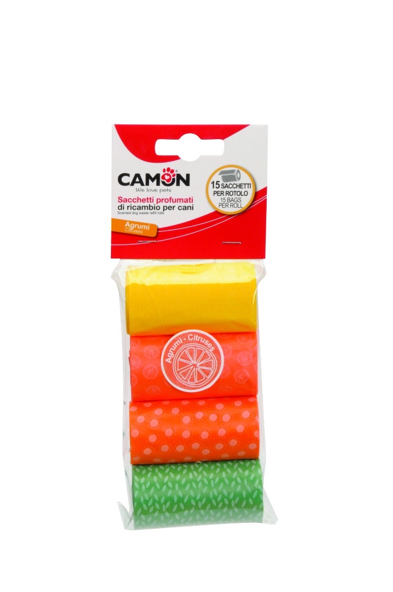 Camon Sacchetti Igienici Colorati Profumati Agli Agrumi 4x15 Pezzi-1