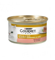 Purina Gourmet Gold PatÃ© Con Salmone Per Gatti Lattina 85g-1