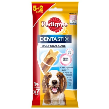 Pedigree Dentastix Snack Igiene Orale Cani Taglia Media 5+2 Snack-1