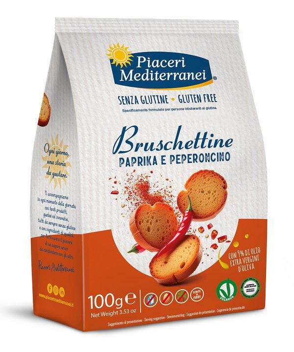 Piaceri Mediterranei Bruschettine Paprika e Peperoncino 100 g-1