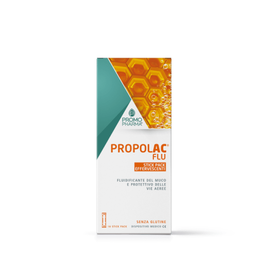 PropolAc Flu Effervescente 10 Stick Da 4 g-1