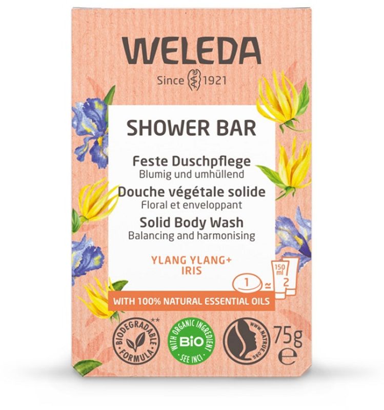 Weleda Shower Bar Ylang Ylang + Iris bagnodoccia solido 75g-1