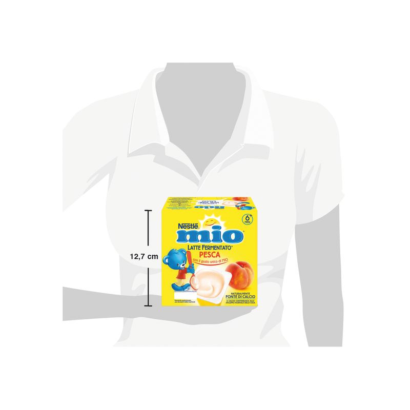 Nestlè Mio Merenda Latte Fermentato Pesca 4x100g 6 Mesi-3