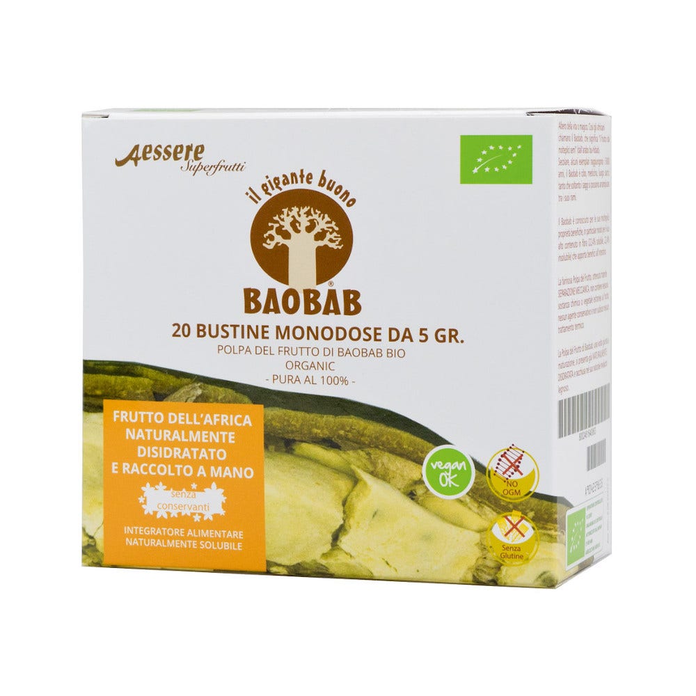 Aessere Baobab Polpa Bio 20 Bustine-1