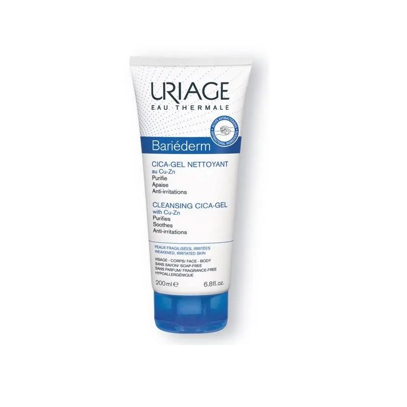 Uriage Bariederm Cica Gel detergente viso e corpo 200ml-1