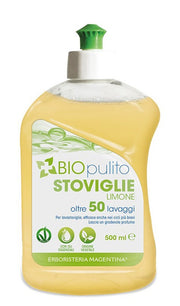 Biopulito Stoviglie Detersivo Liquido Al Limone 500ml-1
