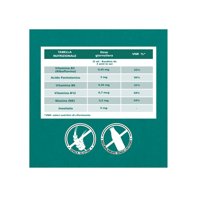 Be-Total Sciroppo Integratore Alimentare Vitamina B Stanchezza Sistema Immunitario Bambini 200 ml-2