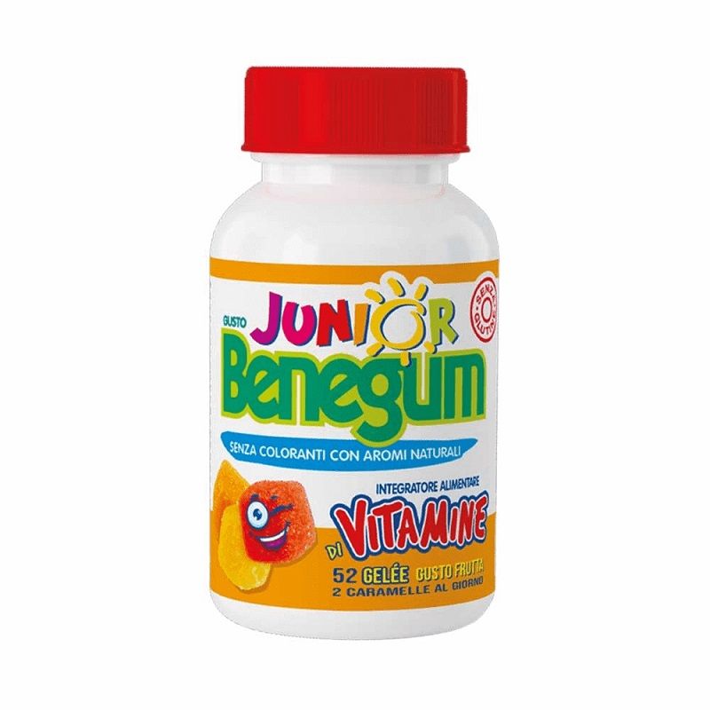 Benegum Junior integratore multivitaminico 52 caramelle gommose gusto frutta-1
