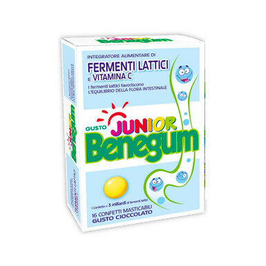 Benegum Junior Fermenti Lattici Vitamina C 16 Confetti-1
