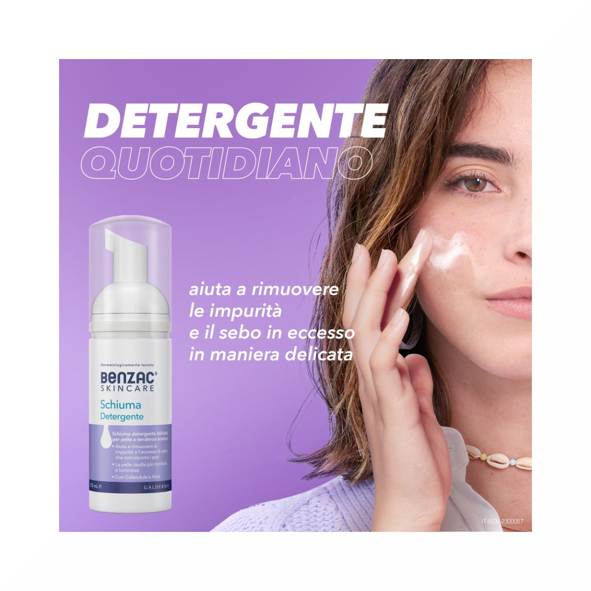 Benzac Skincare Schiuma Detergente Viso Pelle Acneica 130ml-2