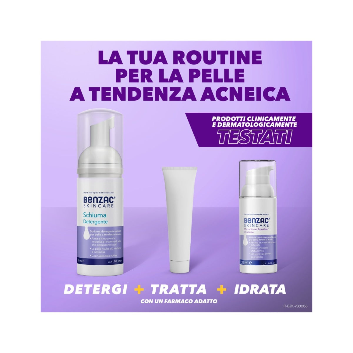 Benzac Skincare Microbiome Equalizer lozione idratante viso pelle acneica 50ml-8