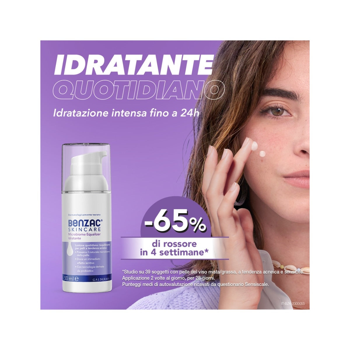 Benzac Skincare Microbiome Equalizer lozione idratante viso pelle acneica 50ml-9