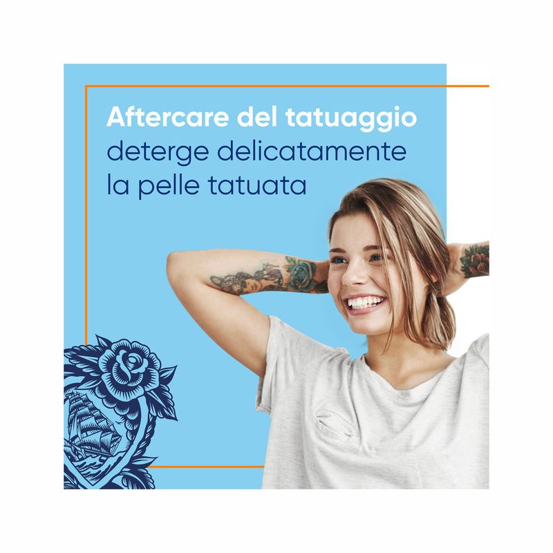 Bepanthenol Tattoo Detergente Delicato per Tatuaggi con Pantenolo Gel Senza Sapone 200ml-6