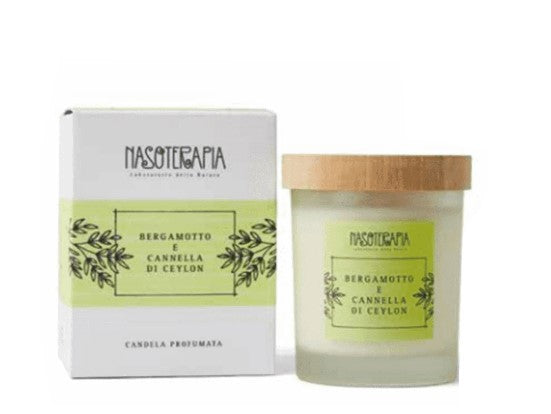 Nasoterapia Bergamotto e Cannella di Ceylon Candela Profumata da 180g-2