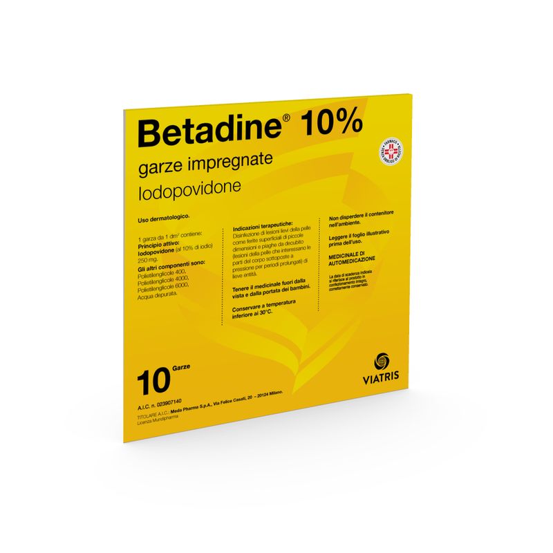 Betadine 10 garze 10x10 cm-1