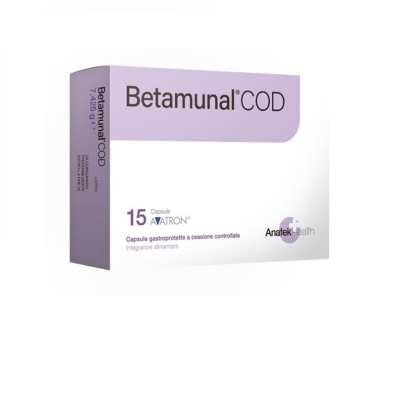 Betamunal COD per le difese immunitarie 15 capsule-1