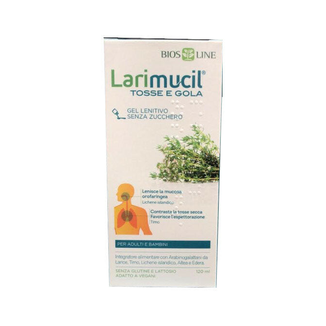 Biosline Larimucil Tosse e Gola gel lenitivo 120ml-2