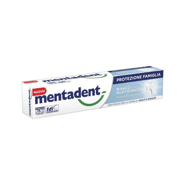 Mentadent Protezione Famiglia Bianco Quotidiano dentifricio 75ml-2
