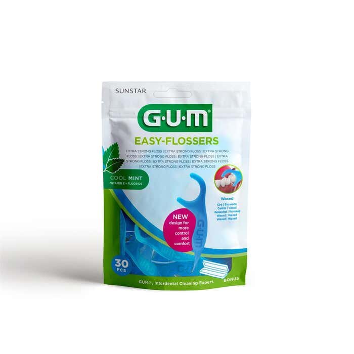 Gum Easy Flossers forcella dentale monouso gusto menta fresca 30 pezzi-2