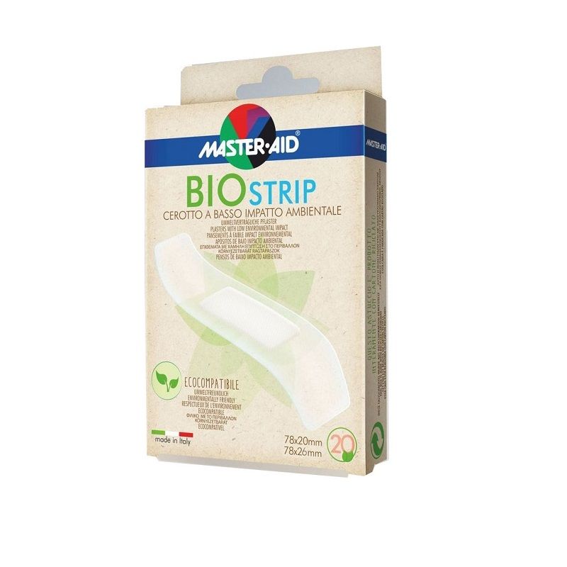 Master Aid Bio Strip cerotto a basso impatto ambientale 2 formati 20 pezzi-1