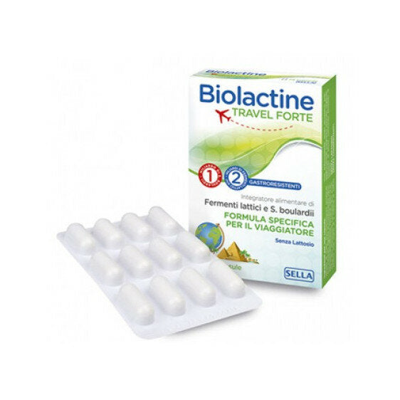 Sella Biolactine Travel Forte per l'equilibrio della flora intestinale 24 capsule-2