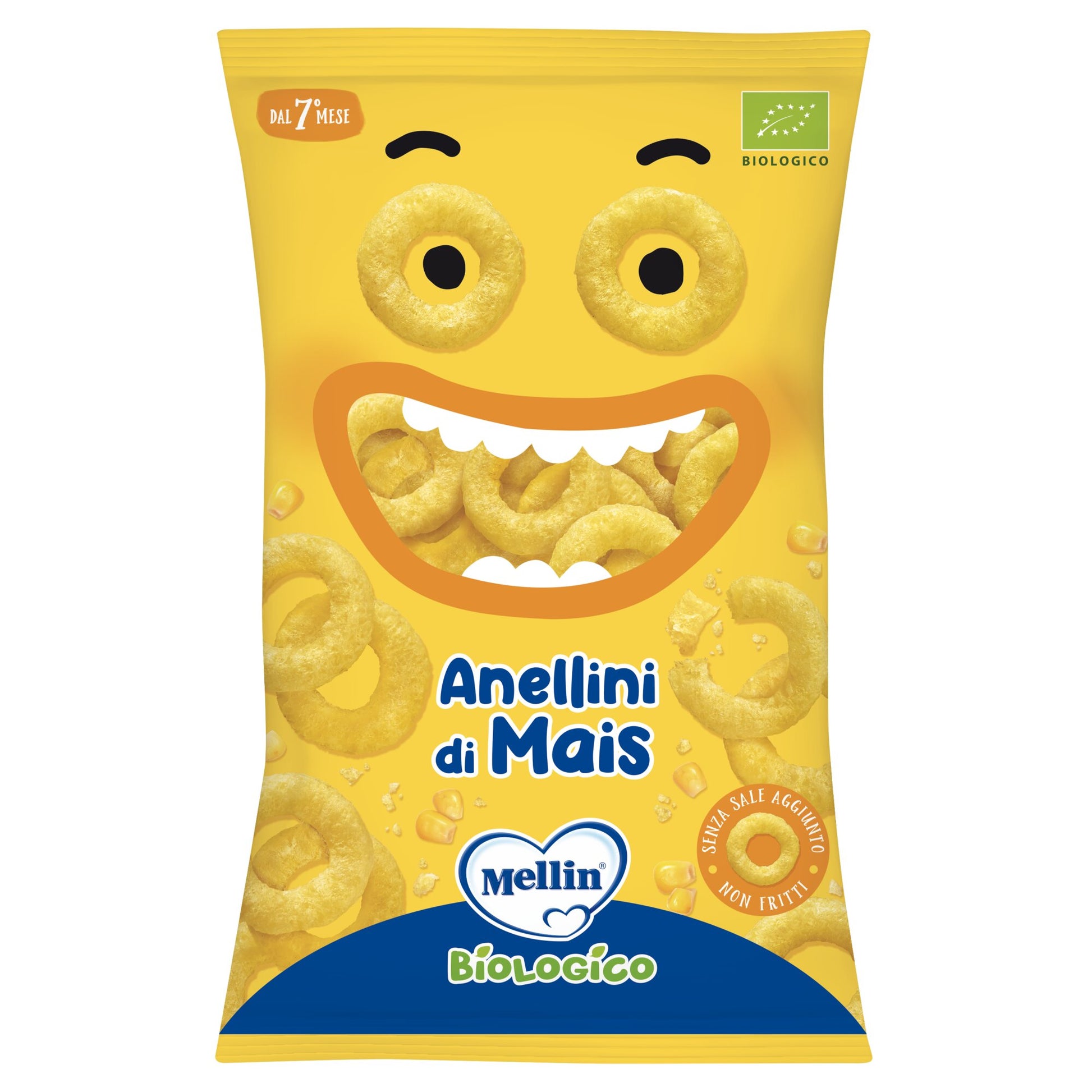 Mellin Snack Bio Anellini Di Mais 15g 7Mesi+-2