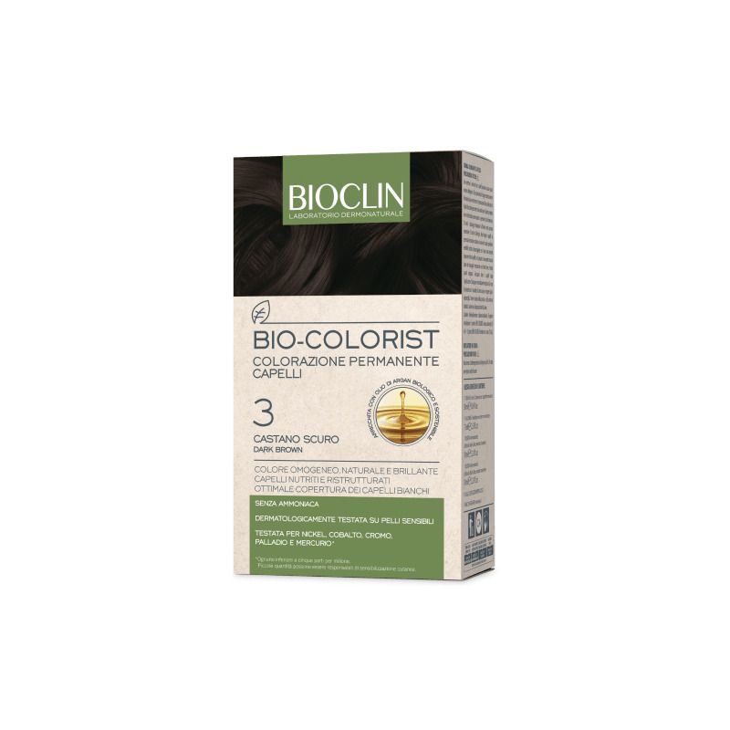 Bioclin Bio-Colorist colorazione permanente capelli 3 Castano Scuro-1