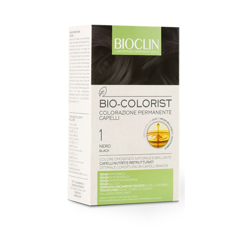 Bioclin Bio-Colorist colorazione permanente dei capelli n.1 Nero-1