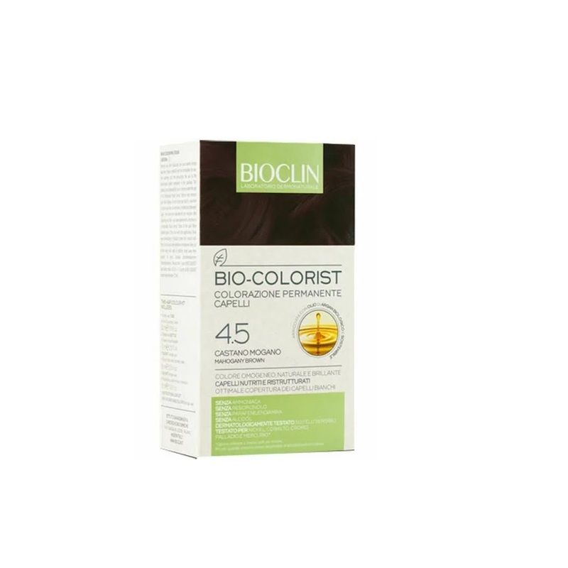Bioclin Bio-Colorist colorazione permanente dei capelli n.4.5 Castano Mogano-1