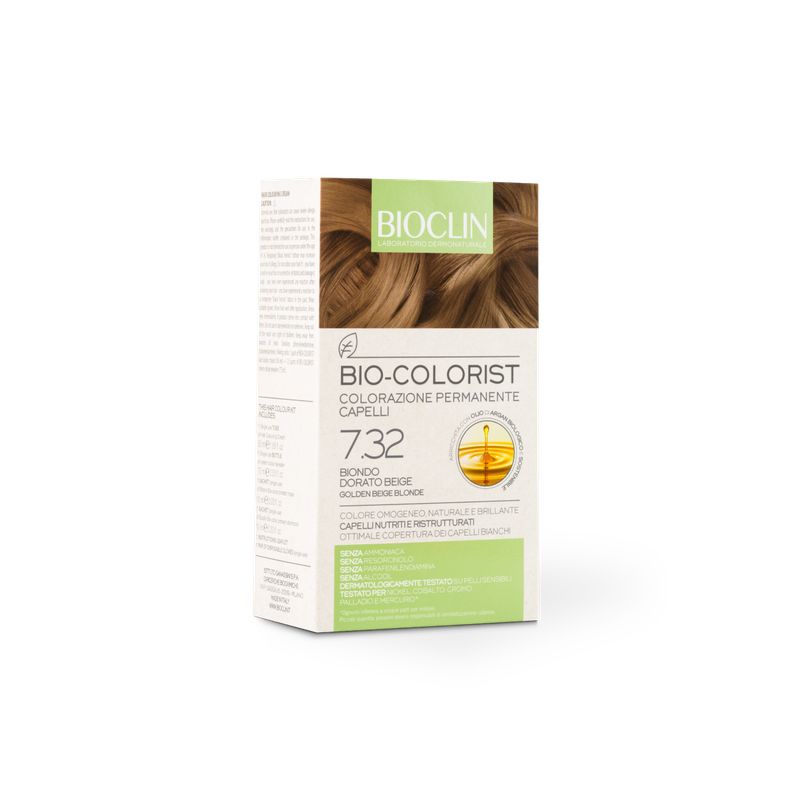 Bioclin Bio-Colorist colorazione permanente dei capelli n.7.32 Biondo Dorato Beige-1