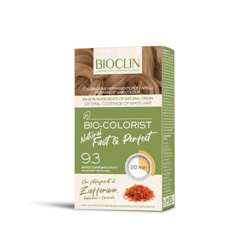 Bioclin Bio-Colorist Natural Colorazione permanente per capelli n 9.3 Biondo chiarissimo dorato-1
