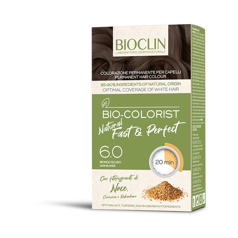 Bioclin Bio-Colorist Natural Fast&Perfect Colorazione permanente per capelli n.6 Biondo scuro-1
