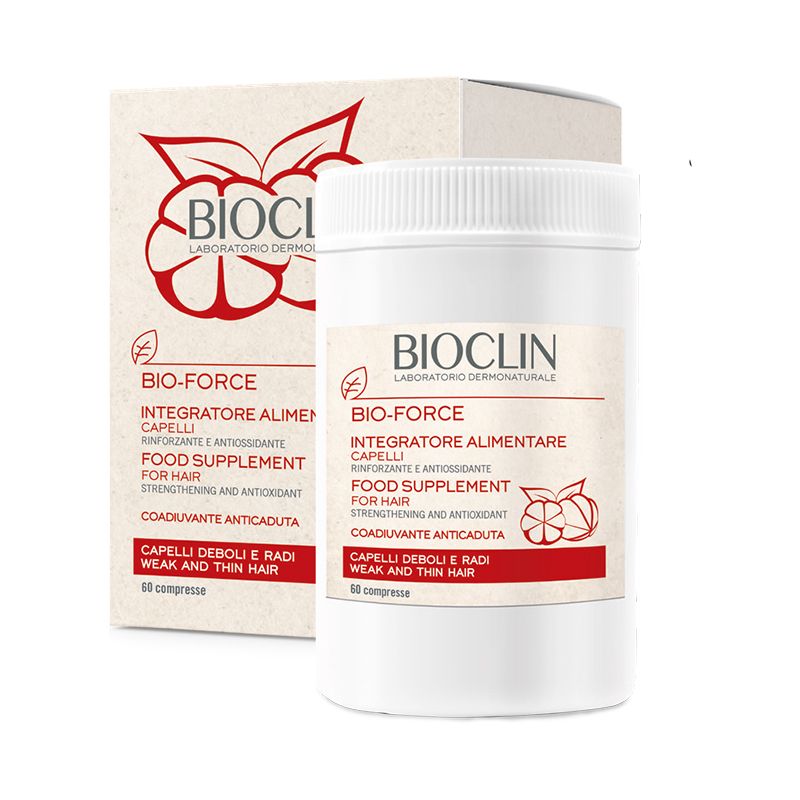 Bioclin Bio-Force integratore per capelli indeboliti e radi 60 compresse-1