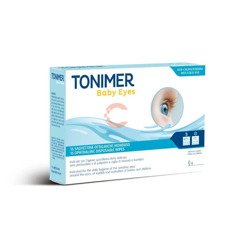 Tonimer Baby Eyes salviettine oftalmiche monouso 16 pezzi-1
