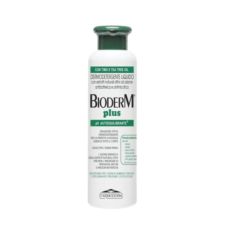 Bioderm Plus Dermodetergente Liquido Antibatterico intimo e corpo 500ml-1