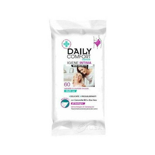 Daily Comfort Senior Igiene Intima maxi salviette in morbido tessuto 60 pezzi-2