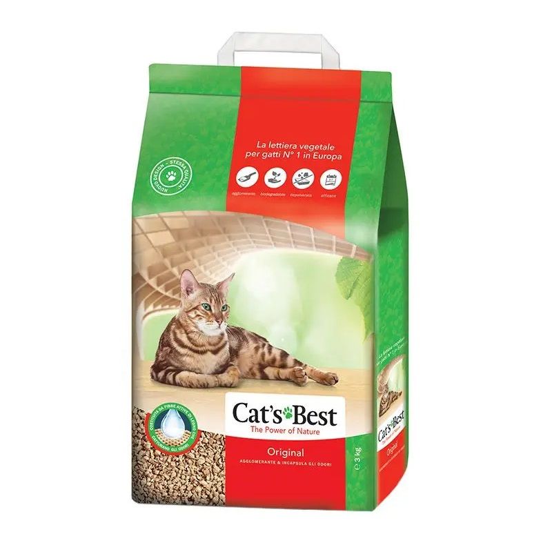 Cat's Best Original Okoplus lettiera per gatti vegetale 7L-1