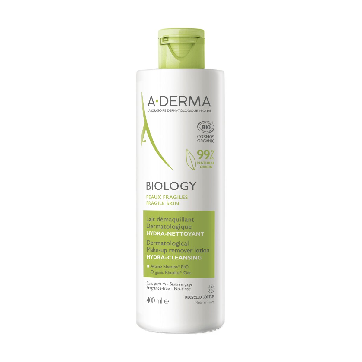 A-Derma BIOLOGY Latte struccante dermatologico IDRA-DETERGENTE 400ml-6