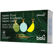 Biolù Tris Saponi Solidi Olivo/Bicarbonato/Limone 3x140g-1