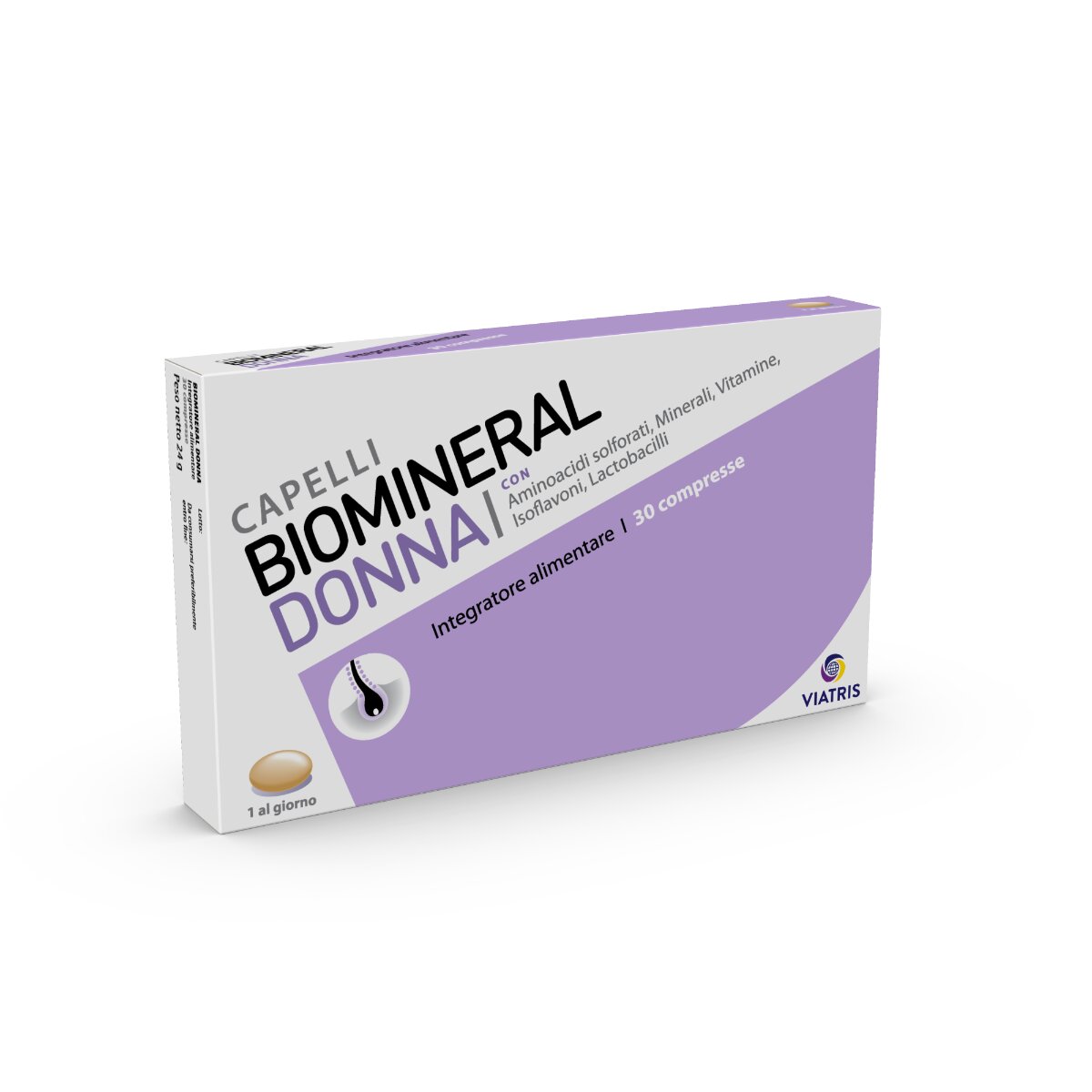 Biomineral Donna per capelli 30 compresse-2