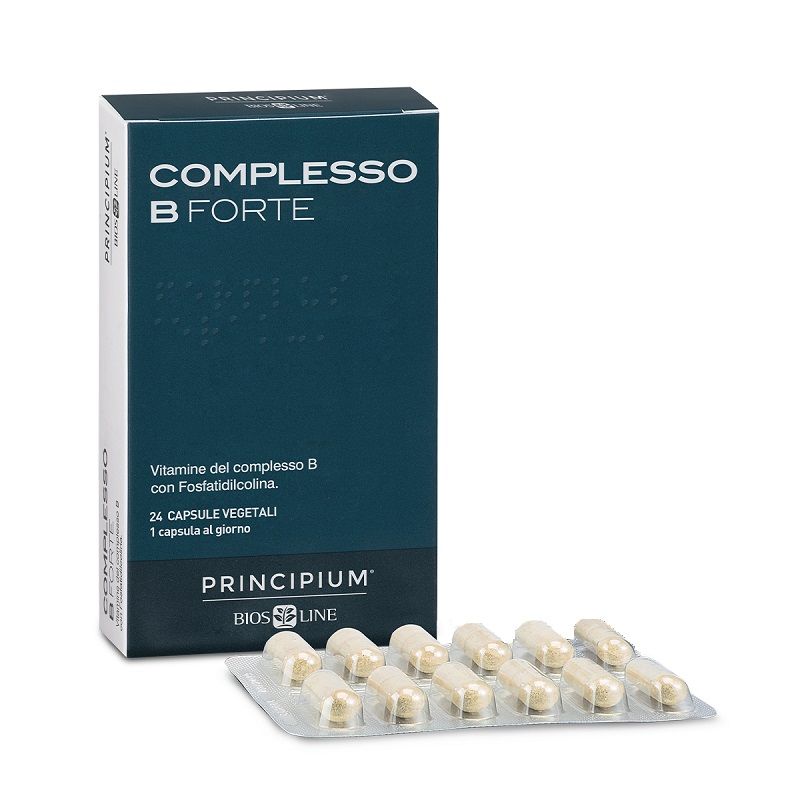 Biosline Principium Complesso B Forte integratore di Vitamina B 24 capsule vegetali-1