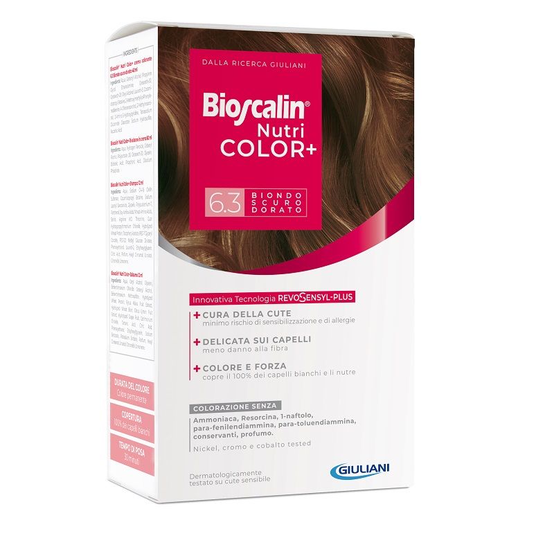 Bioscalin Nutri Color+ colorazione permanente n.6.3 Biondo Scuro Dorato-1