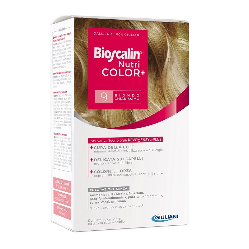 Bioscalin Nutri Color+ colorazione permanente n.9 Biondo Chiarissimo-1