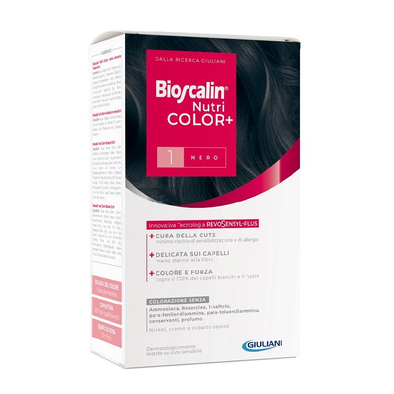 Bioscalin Nutri Color+ colorazione permanente n.1 Nero-1