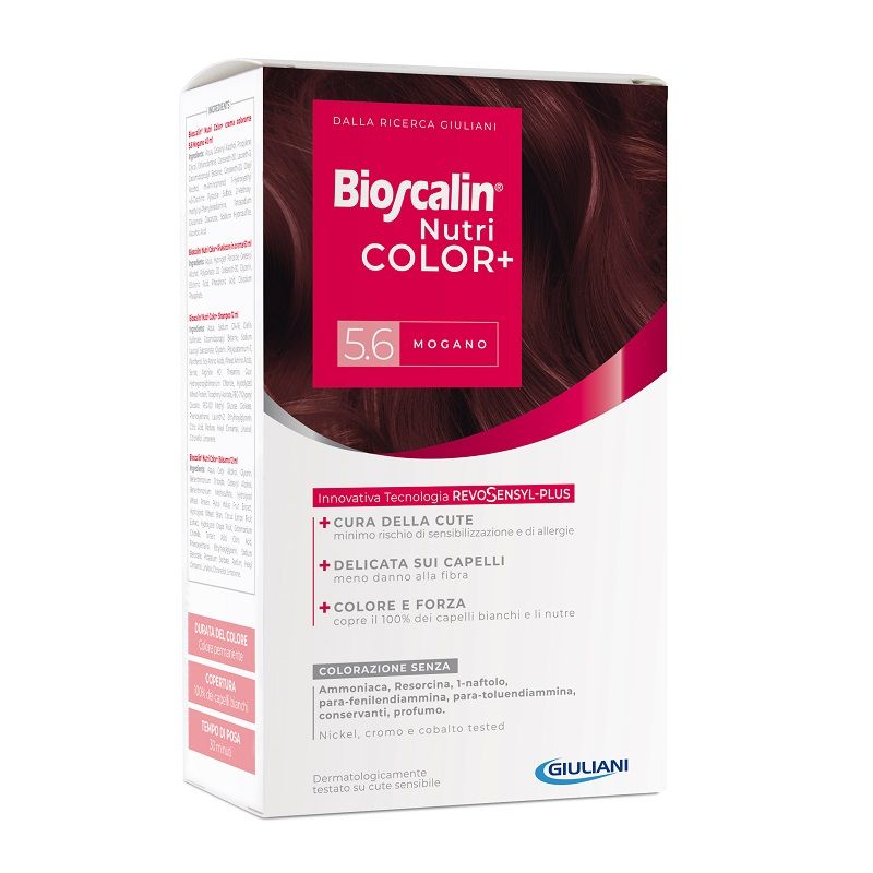 Bioscalin Nutri Color+ colorazione permanente n.5.6 Mogano-1